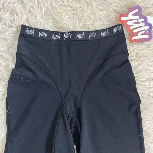YITTY NWT Women's Spotlight Shaping High Waist Shorts Shimmering Black Size XS - Picture 9 of 10